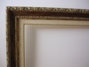 Marco Madera Oro 7396 Rojo + Arpillera 12 Figura